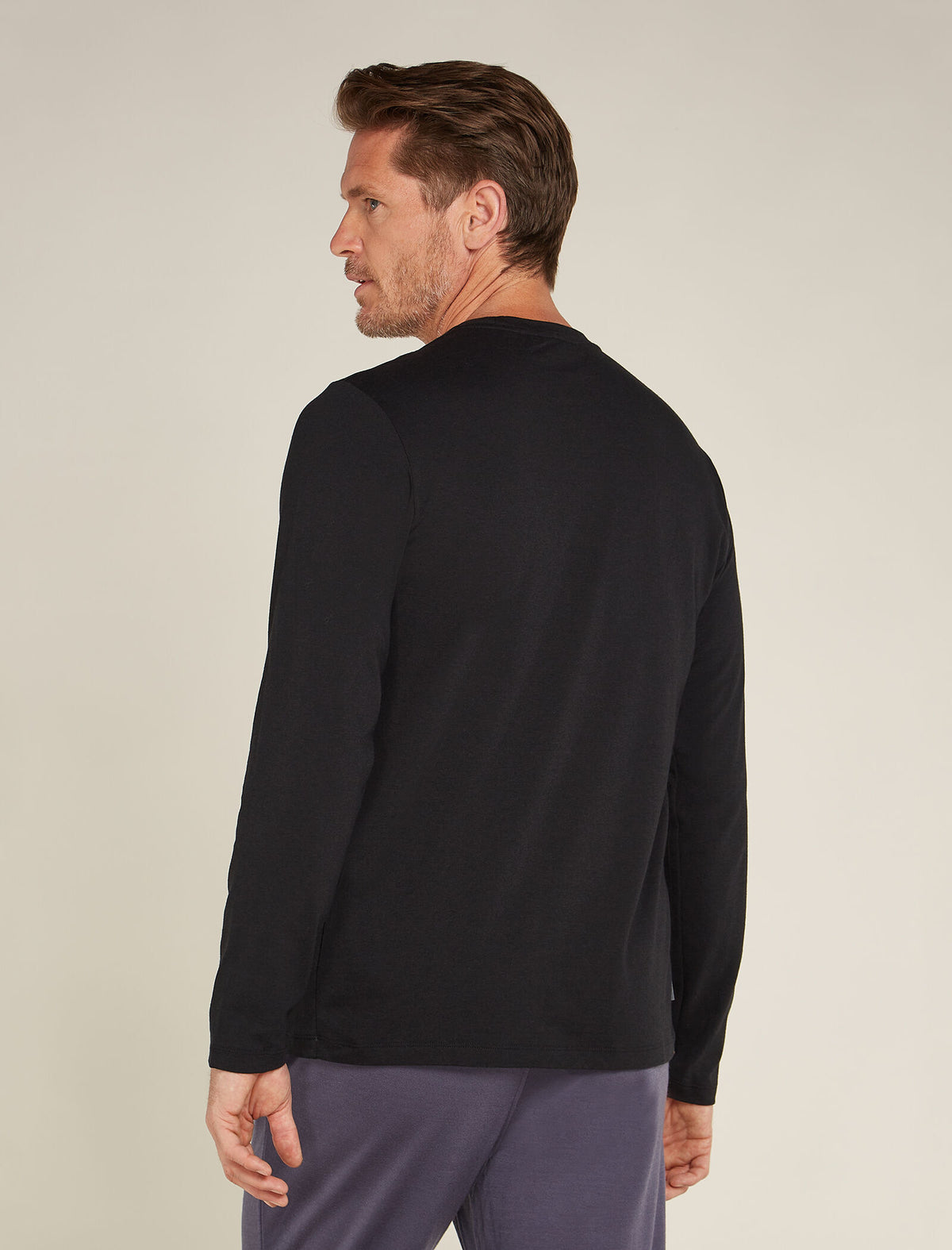 Men's Merino Blend Central Classic Long Sleeve T-Shirt Haute Route  - 2