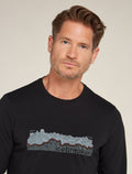 Men's Merino Blend Central Classic Long Sleeve T-Shirt Haute Route  - 5