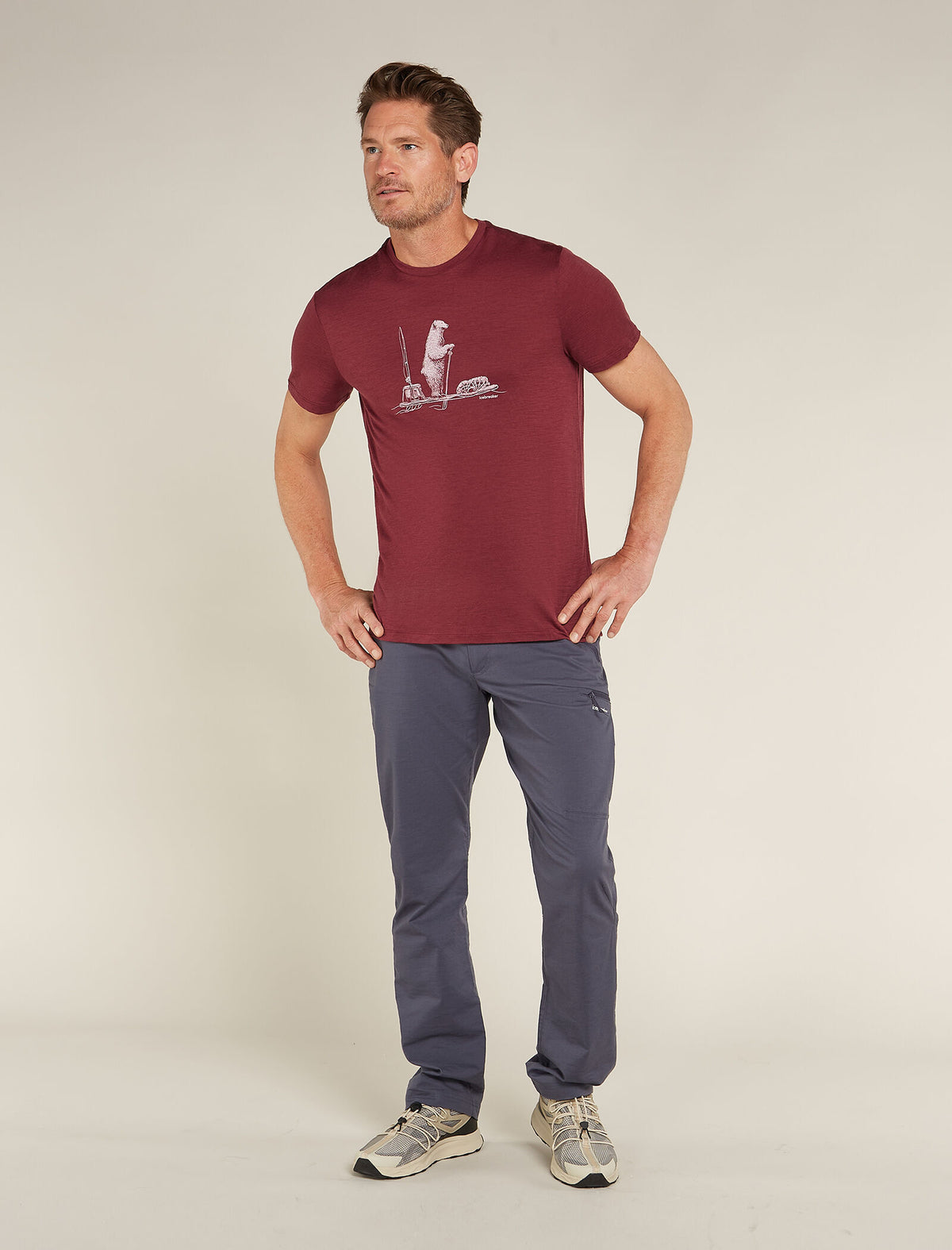 Men's Merino 150 Tech Lite Short Sleeve T-Shirt Polar Paddle  - 3