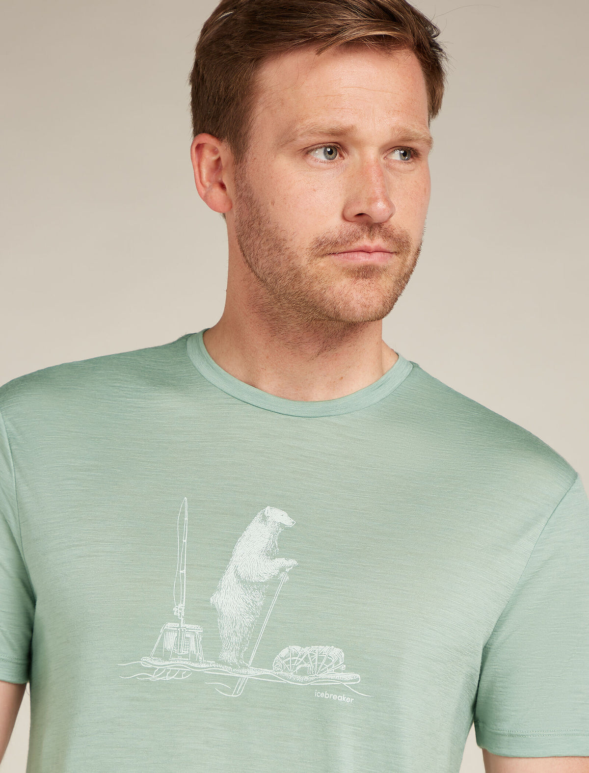 Men's Merino 150 Tech Lite Short Sleeve T-Shirt Polar Paddle Moss - 7