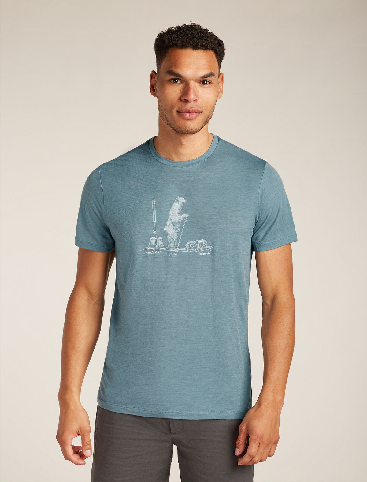 Men's Merino 150 Tech Lite Short Sleeve T-Shirt Polar Paddle  - 1