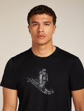 Men's Merino 150 Tech Lite Short Sleeve T-Shirt Skiing Yeti Black - 5