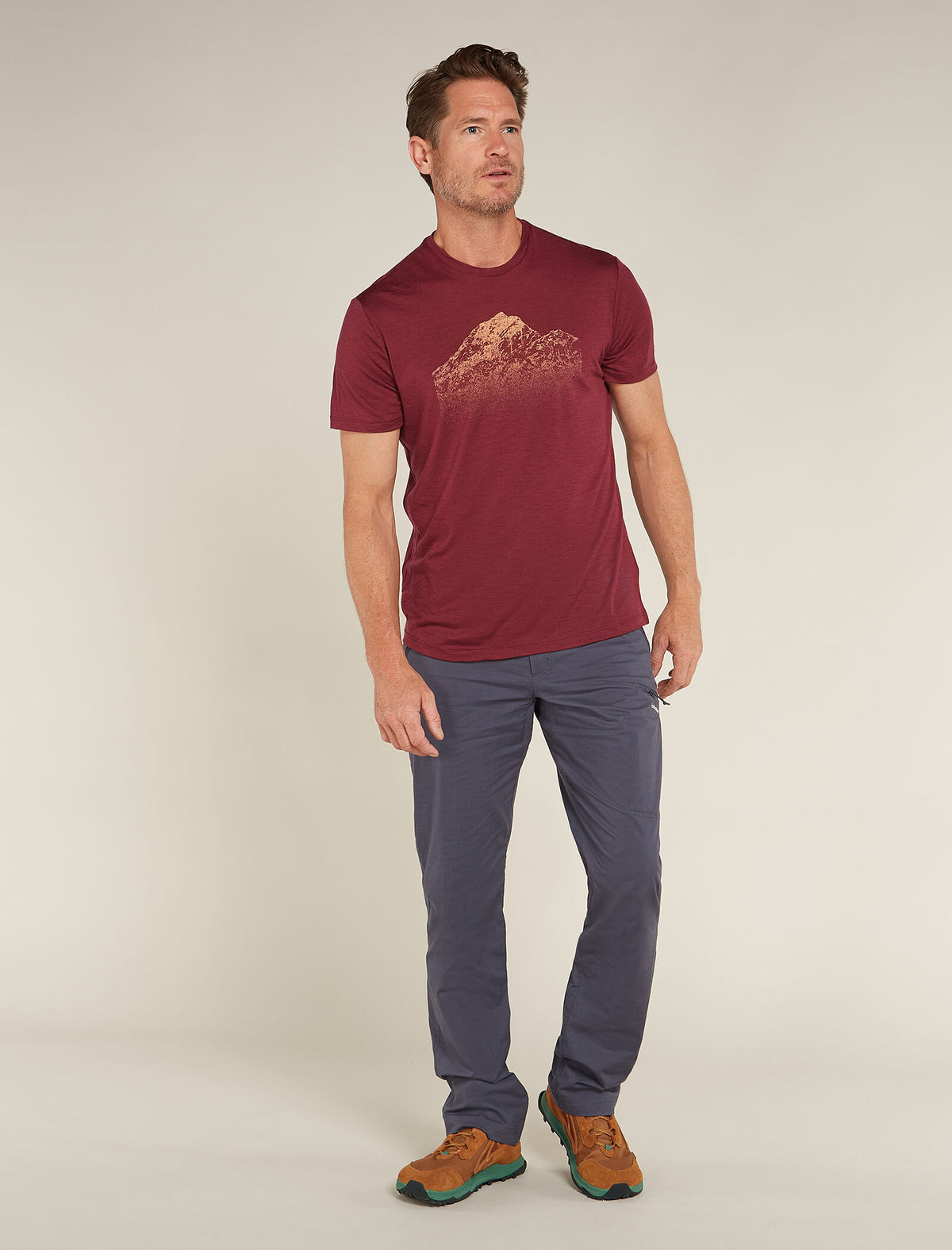 Men's Merino 150 Tech Lite Short Sleeve T-Shirt Rising Light Port - 3