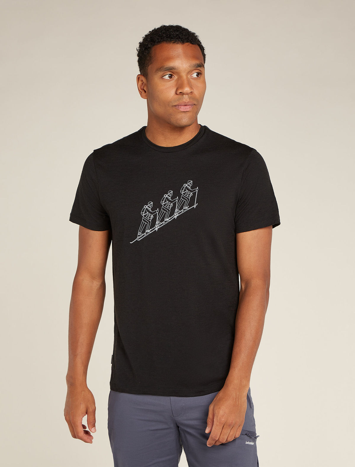 Men's Merino 150 Tech Lite Short Sleeve T-Shirt Natural Ski Tour  - 1