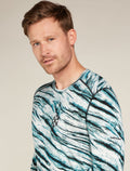 Men's Merino 200 Oasis Long Sleeve Crewe Thermal Top Protect Our Winters AOP  - 6