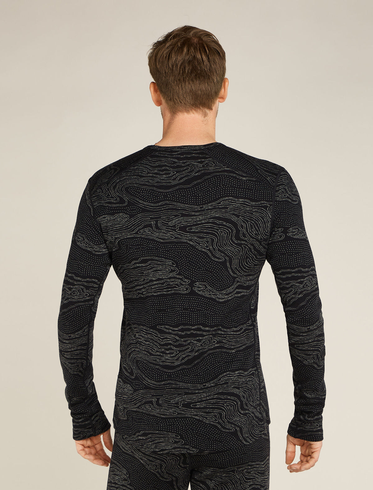Men's Merino 260 Vertex Long Sleeve Crewe Thermal Top Snow Guide  - 2