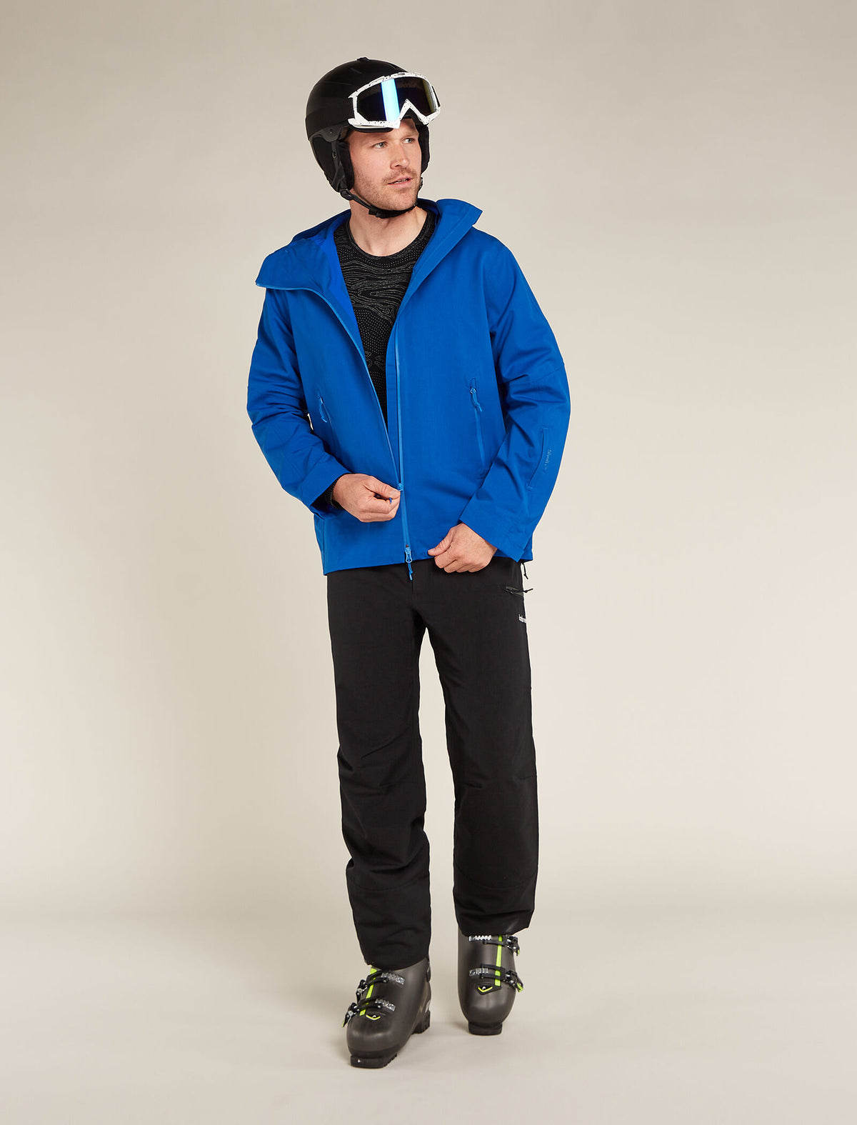 Men's Merino 260 Vertex Long Sleeve Crewe Thermal Top Snow Guide  - 4