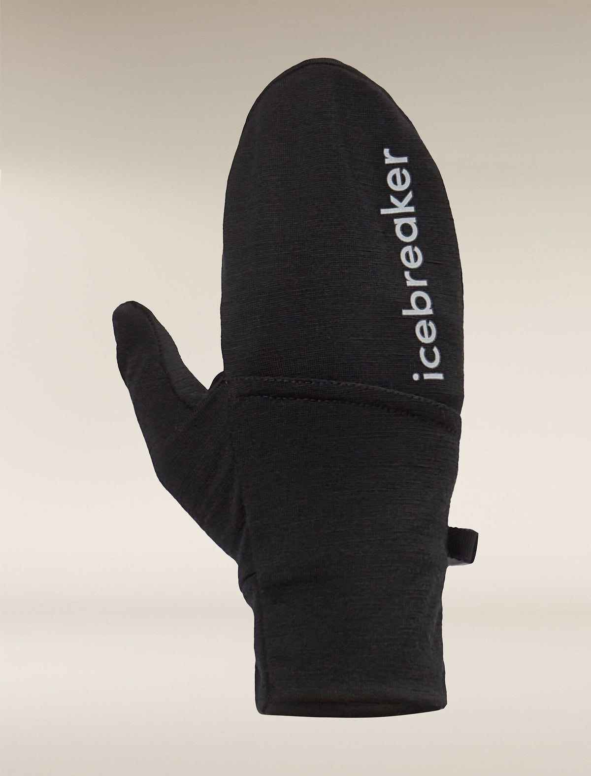 Unisex Merino 200 Convertible Mittens Black - 8