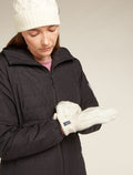Unisex Merino Cable Knit Mittens Undyed - 4