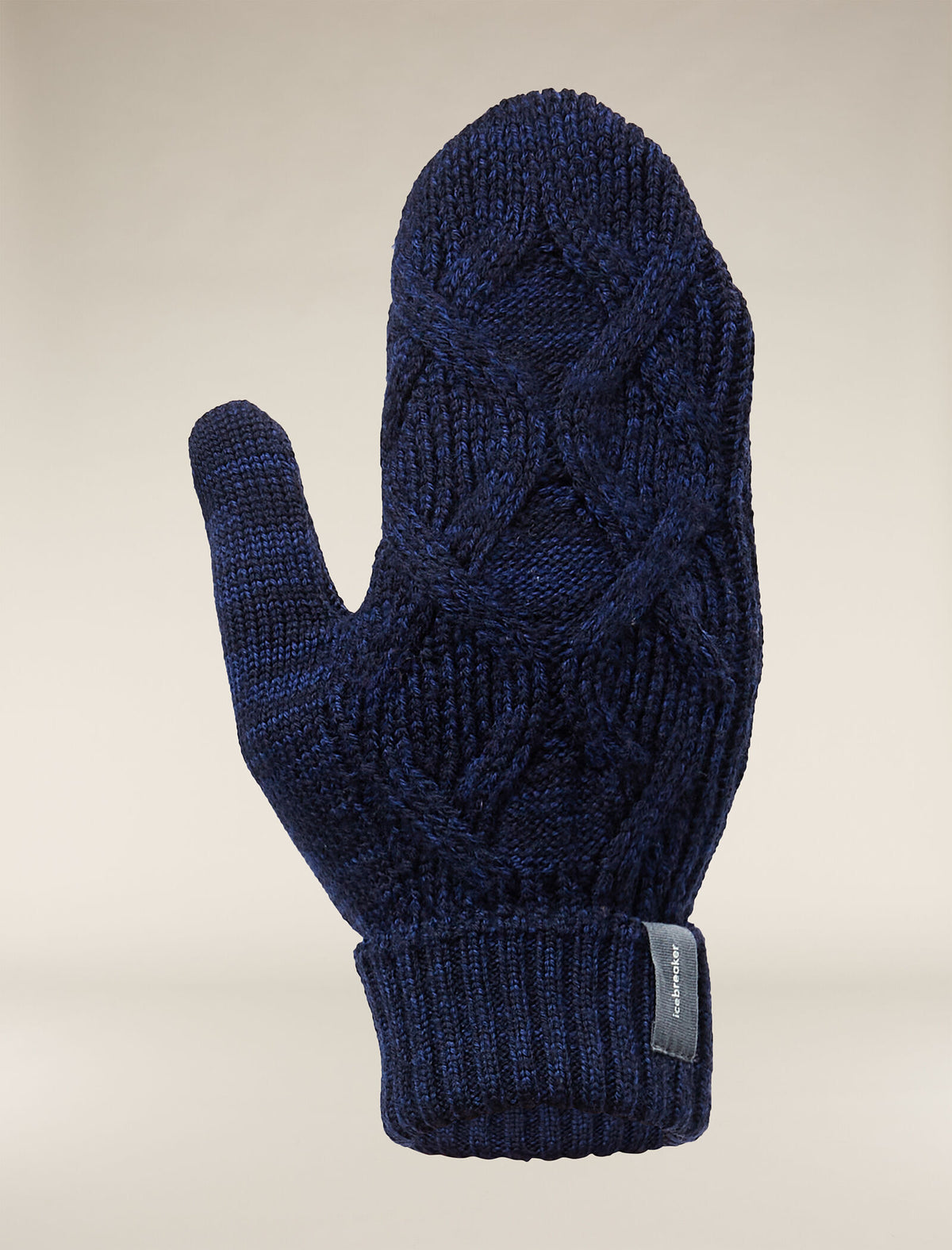 Unisex Merino Cable Knit Mittens  - 7