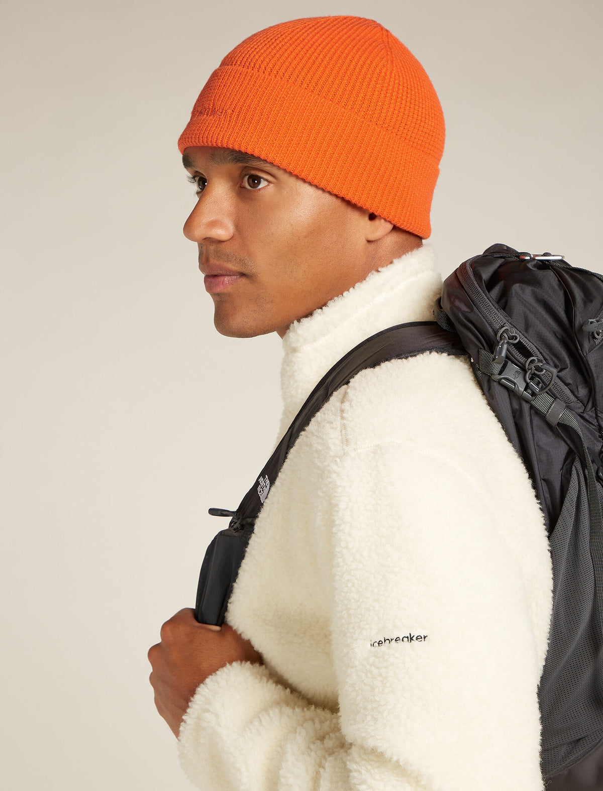 Unisex Merino All Day Toque Beanie Blaze - 3