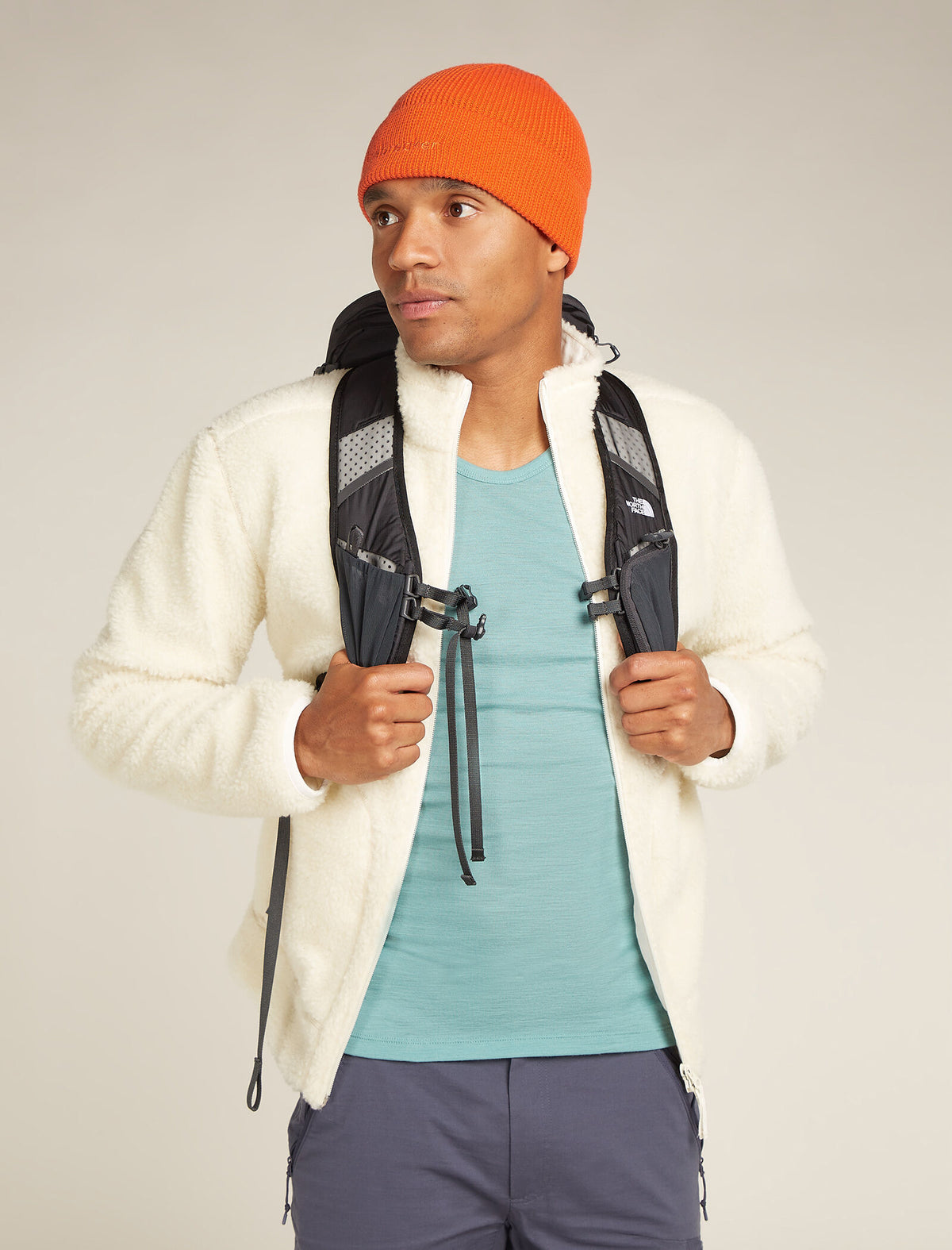 Unisex Merino All Day Toque Beanie Blaze - 5