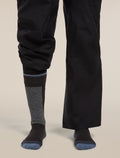Women's Merino Ski+ Light Over The Calf Socks Black/Dawn - 4