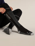 Men's Merino Ski+ Light Over The Calf Socks Black/Ether/Graphite - 2