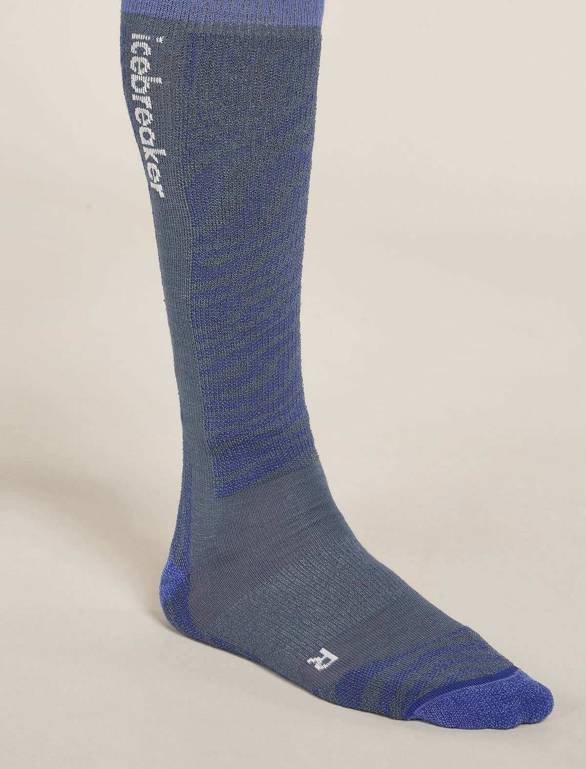 Men's Merino Ski+ Light Over The Calf Socks Mountain Contour  - 3
