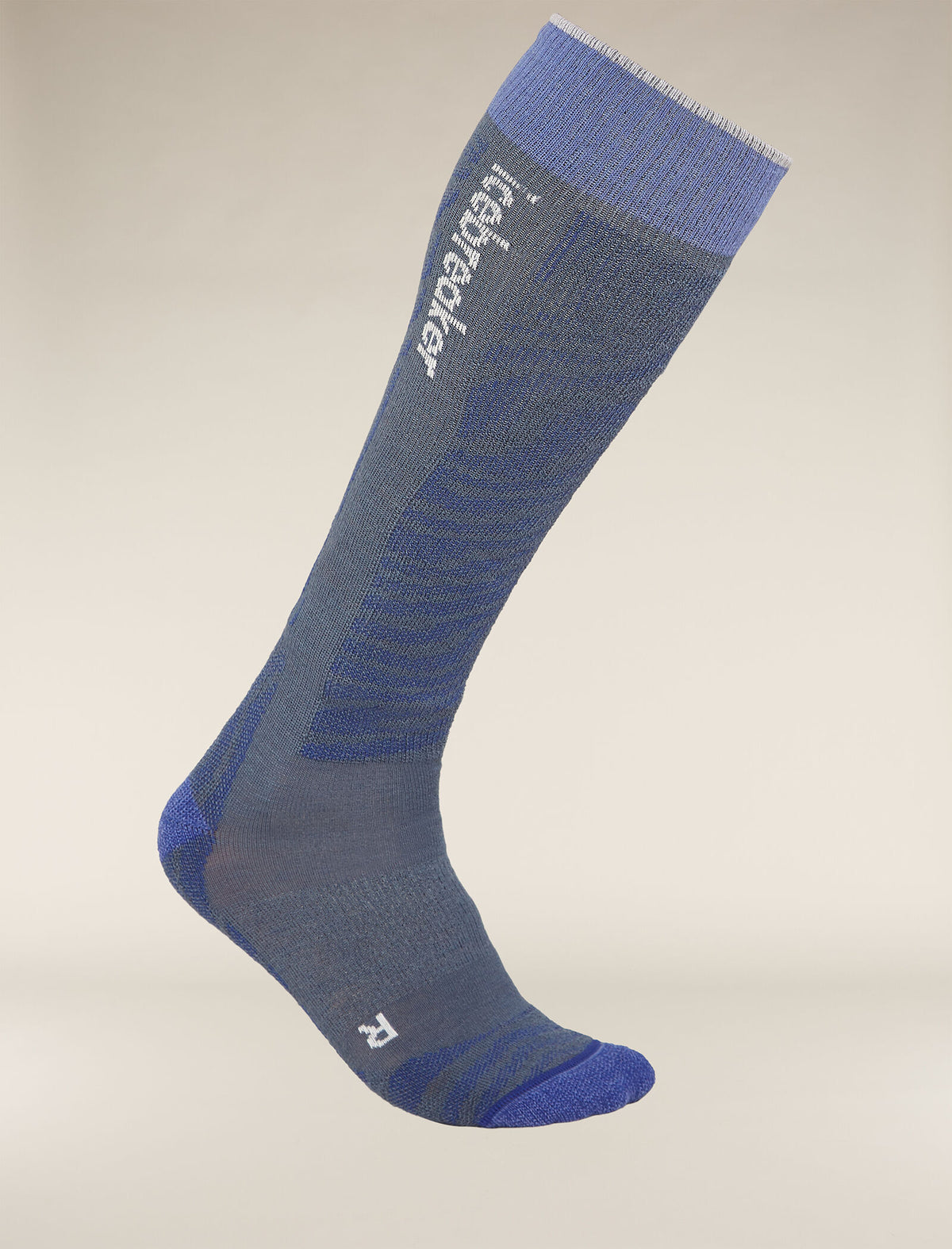 Men's Merino Ski+ Light Over The Calf Socks Mountain Contour  - 4