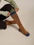 Men's Merino Ski+ Light Over The Calf Socks Mountain Contour Trail/Atlantis/Seaglass - 2