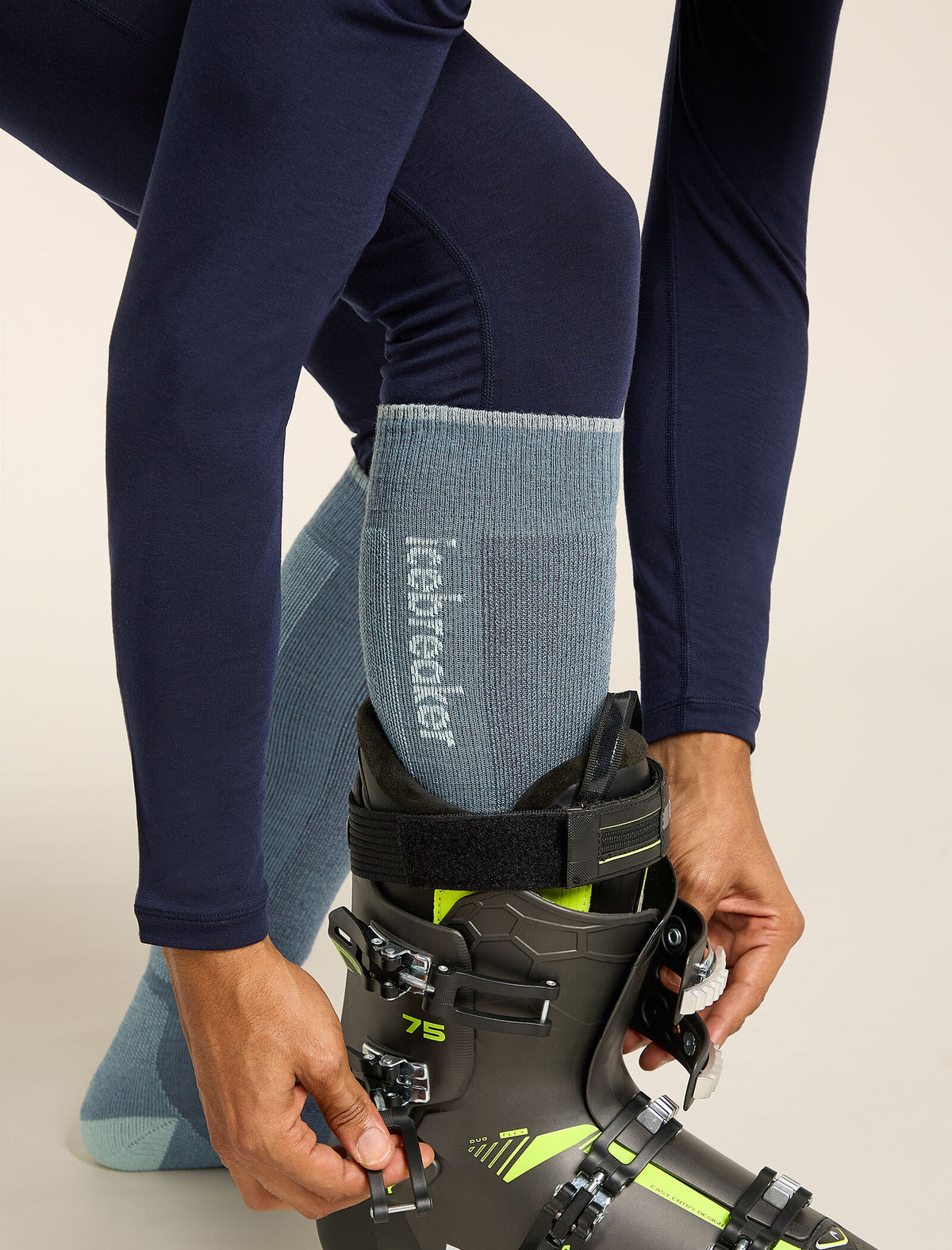 Men's Merino Ski+ Medium Over The Calf Socks  - 1