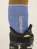 Men's Merino Blend Ski+ Medium Over The Calf Mountain Contour Socks Brillant/Ether - 3