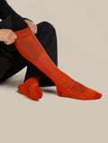 Men's Merino Ski+ Ultralight Over The Calf Socks Fervid/Agate - 1