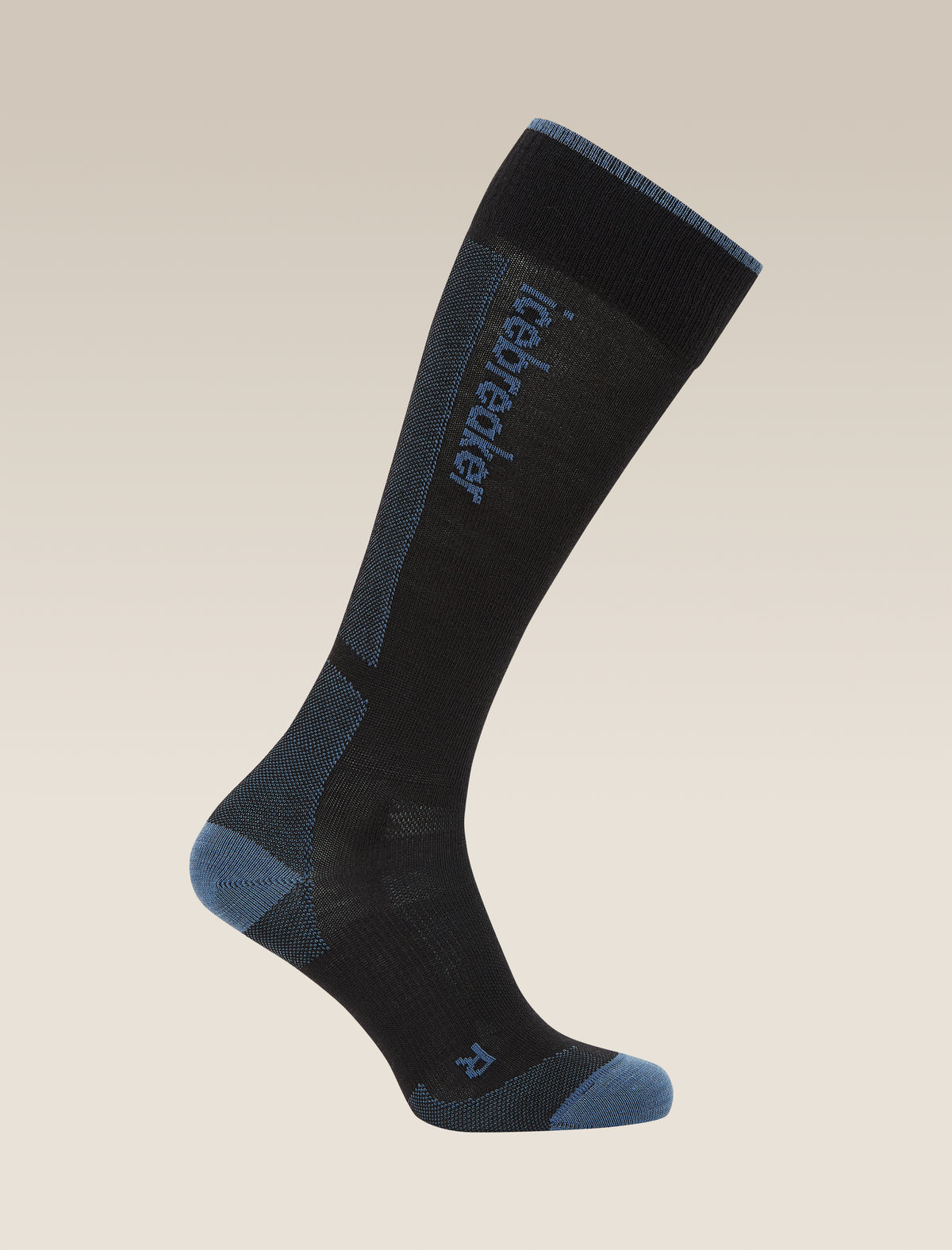 Women's Merino Ski+ Ultralight Over The Calf Socks Black/Dawn - 1
