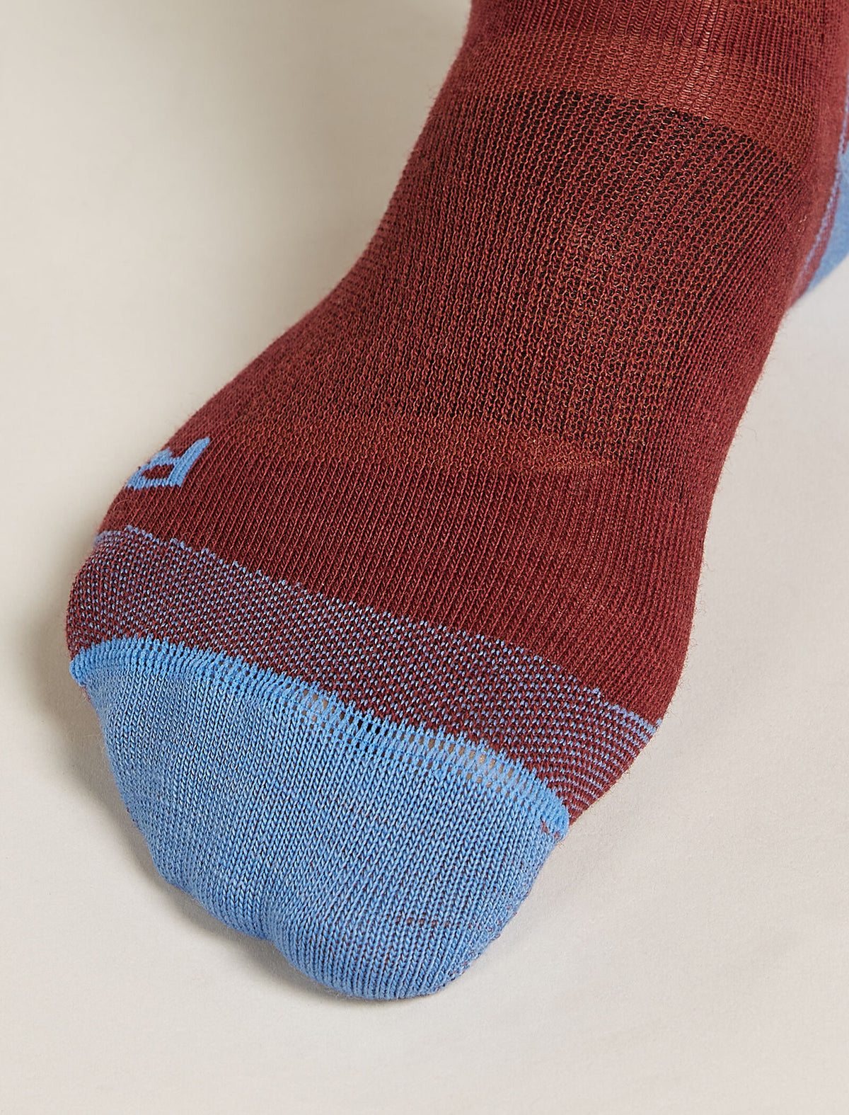 Women's Merino Ski+ Ultralight Over The Calf Socks Port/Baja - 3