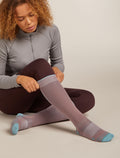 Women's Merino Ski+ Ultralight Over The Calf Socks Summit/Hydro - 2