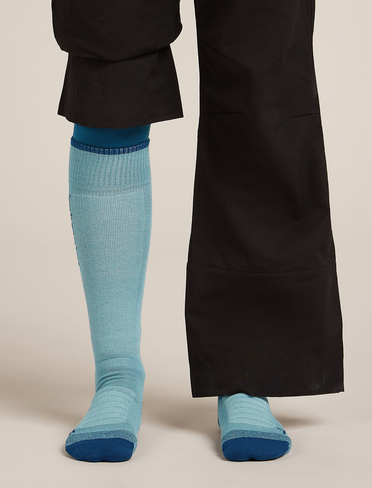 Women's Merino Ski+ Medium Over The Calf Socks Hydro/Atlantis - 3