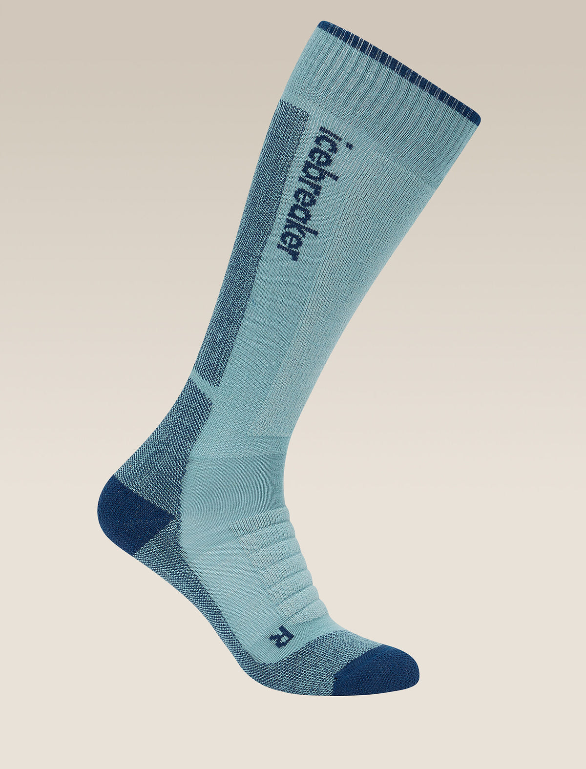 Women's Merino Ski+ Medium Over The Calf Socks Hydro/Atlantis - 4