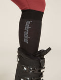 Women's Merino Snow Liner Over The Calf Socks Black/Ether - 1