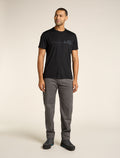 Men's Merino 150 Tech Lite Short Sleeve T-Shirt Single Line Camp Black - 3