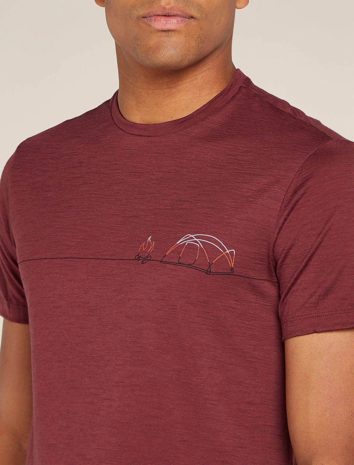 Men's Merino 150 Tech Lite Short Sleeve T-Shirt Single Line Camp  - 5