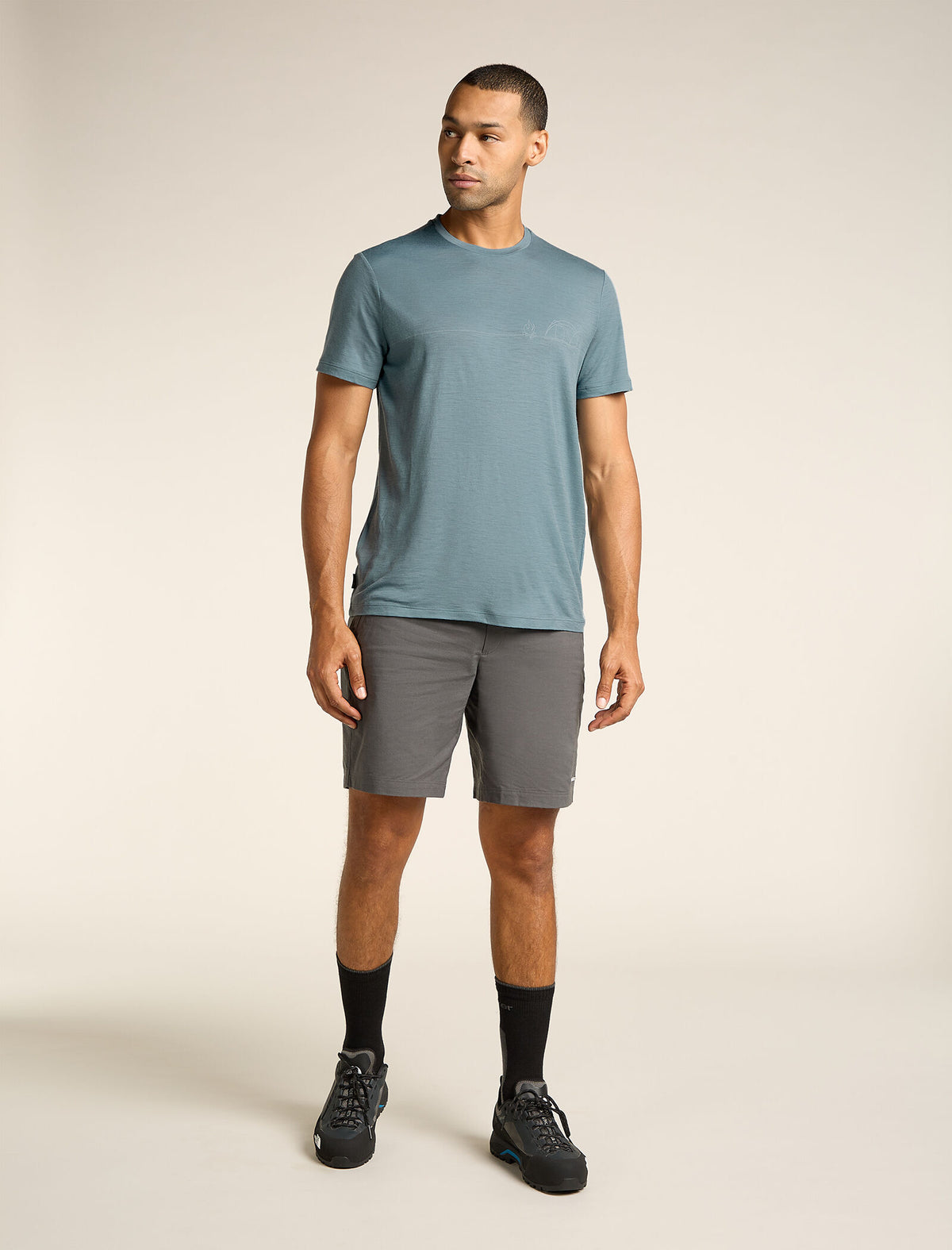 Men's Merino 150 Tech Lite Short Sleeve T-Shirt Single Line Camp  - 3