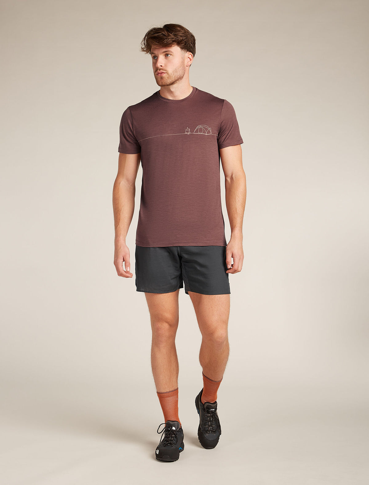 Men's Merino 150 Tech Lite Short Sleeve T-Shirt Single Line Camp  - 3