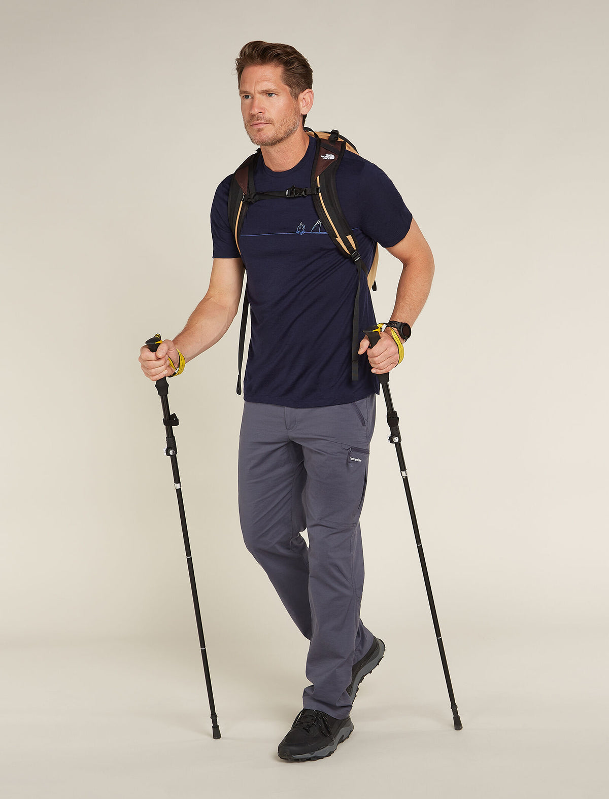 Men's Merino 150 Tech Lite Short Sleeve T-Shirt Single Line Camp  - 4