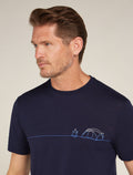 Men's Merino 150 Tech Lite Short Sleeve T-Shirt Single Line Camp  - 5
