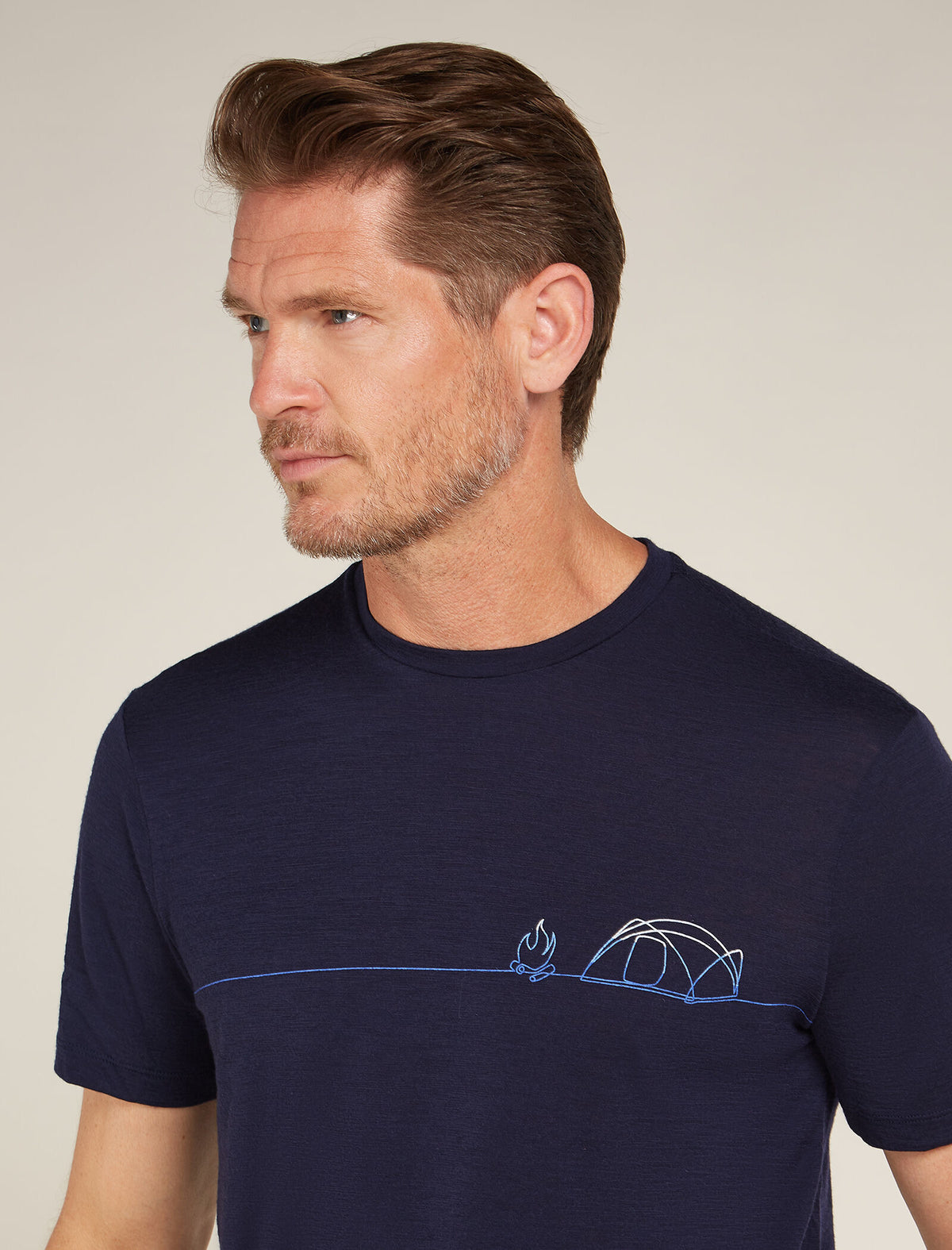 Men's Merino 150 Tech Lite Short Sleeve T-Shirt Single Line Camp  - 5
