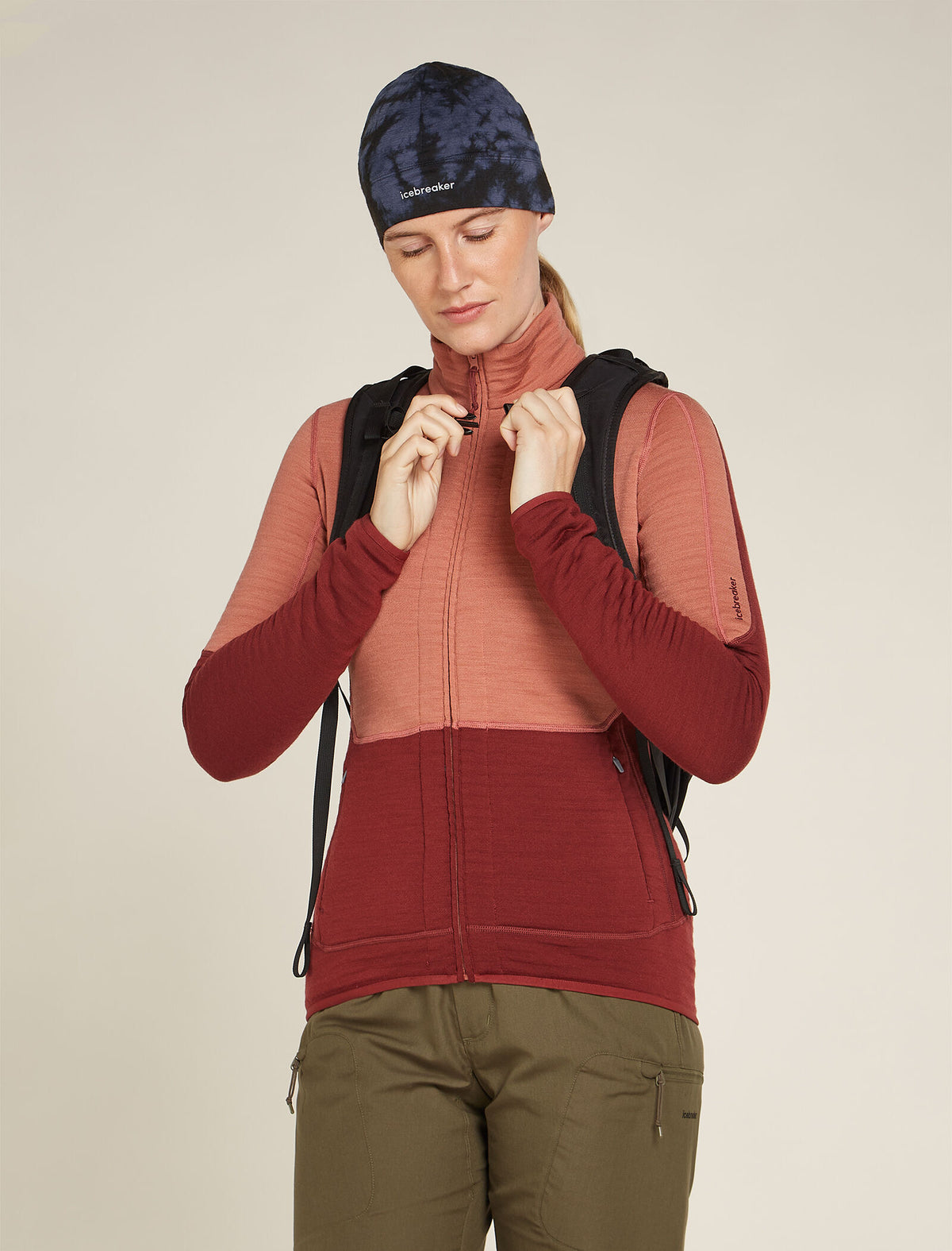 Unisex Merino 200 Oasis Beanie Cloud Dye Graphite/Black - 6