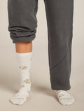 Women's Merino Lifestyle Ultralight Crew Socks Camp Essential Ecru Hthr/Sand - 3