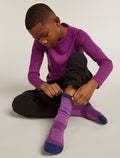 Kids’ Merino Ski+ Medium Over The Calf Socks  - 1