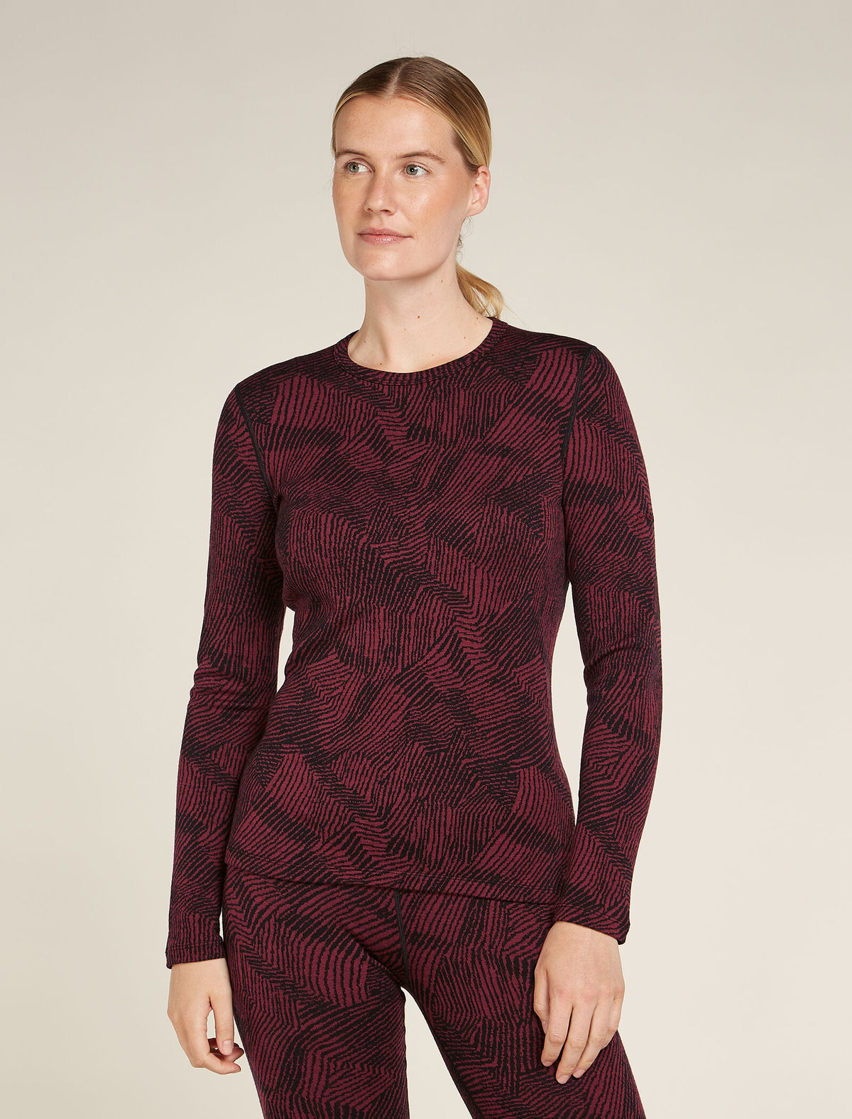 Women's Merino 260 Vertex Long Sleeve Crewe Thermal Top Frozen Forms  - 1