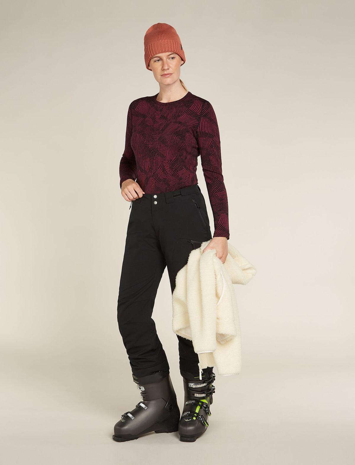 Women's Merino 260 Vertex Long Sleeve Crewe Thermal Top Frozen Forms  - 4