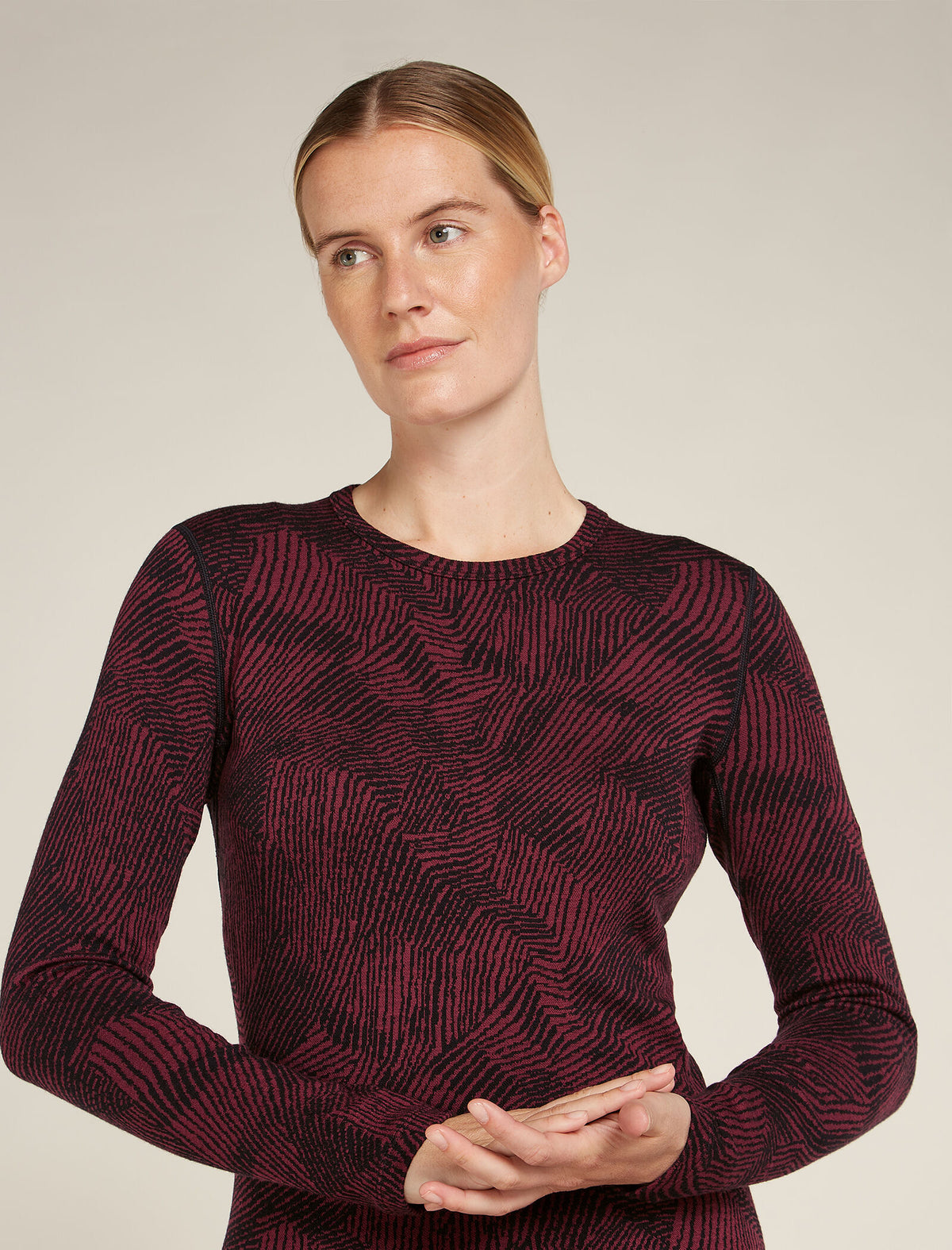 Women's Merino 260 Vertex Long Sleeve Crewe Thermal Top Frozen Forms  - 6