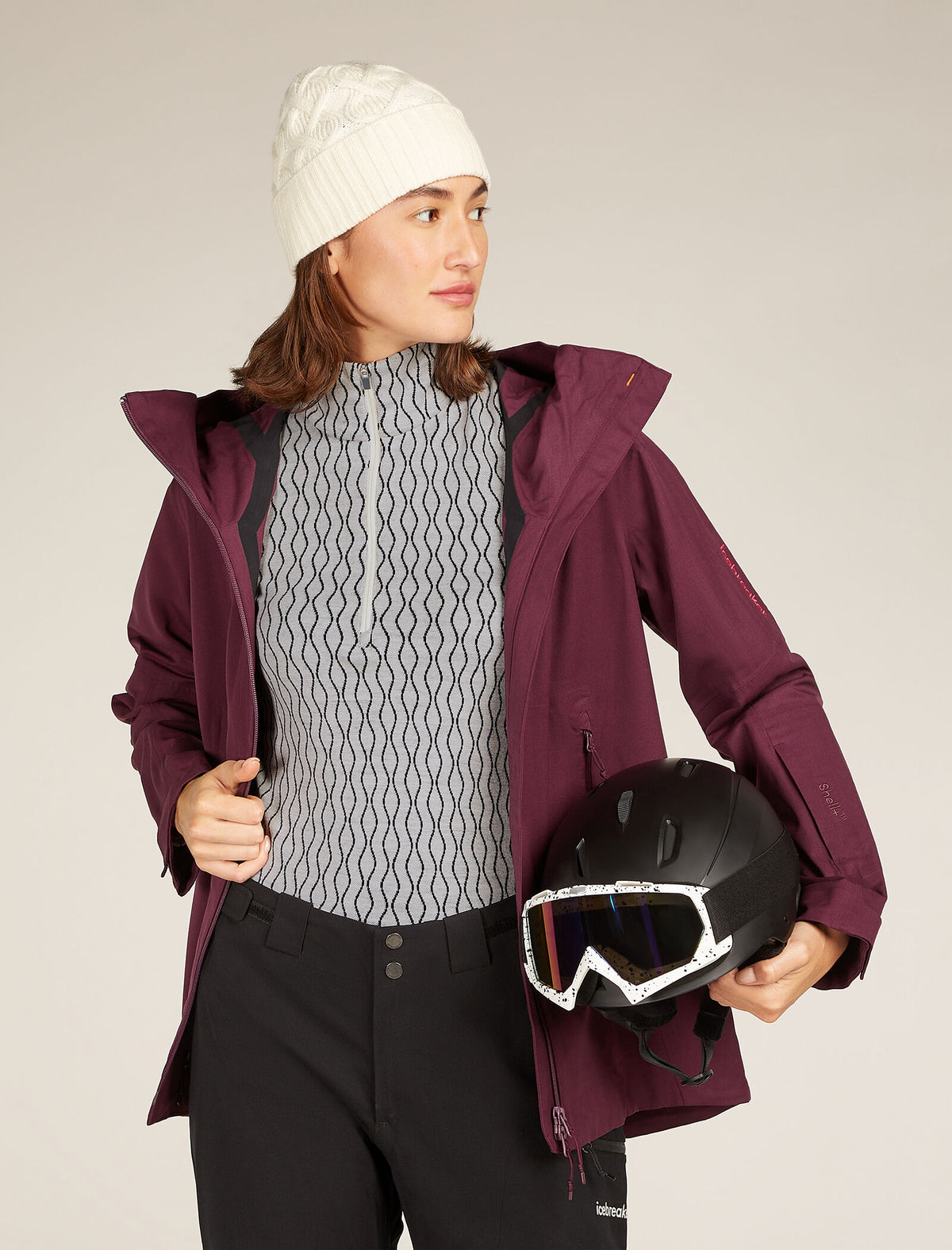 Women's Merino 260 Vertex Long Sleeve Half Zip Thermal Top On-Piste  - 4