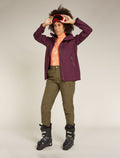 Women's Merino 260 Vertex Long Sleeve Half Zip Thermal Top Falling Flakes  - 4