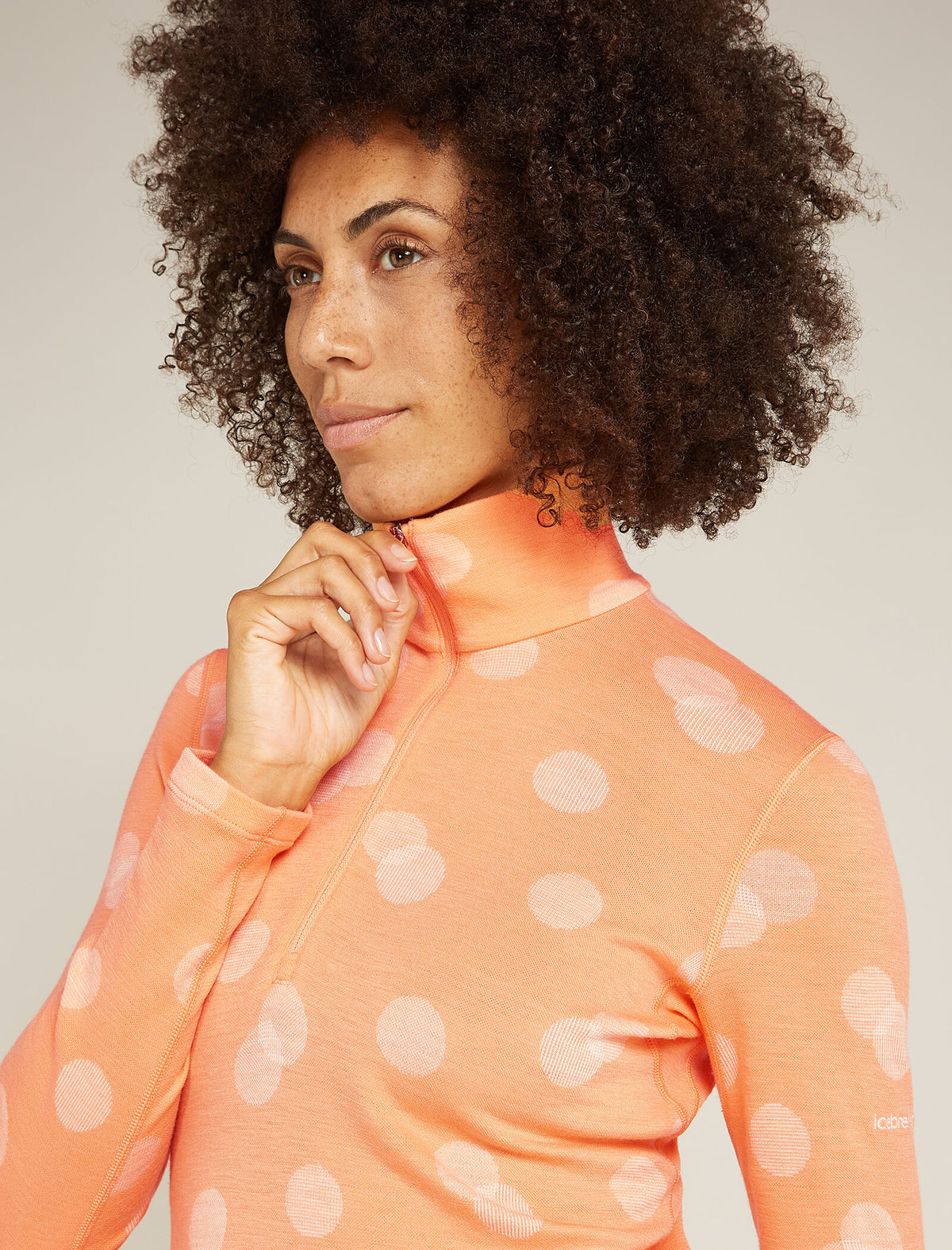 Women's Merino 260 Vertex Long Sleeve Half Zip Thermal Top Falling Flakes  - 6