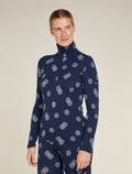 Women's Merino 260 Vertex Long Sleeve Half Zip Thermal Top Falling Flakes  - 1