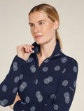 Women's Merino 260 Vertex Long Sleeve Half Zip Thermal Top Falling Flakes  - 6