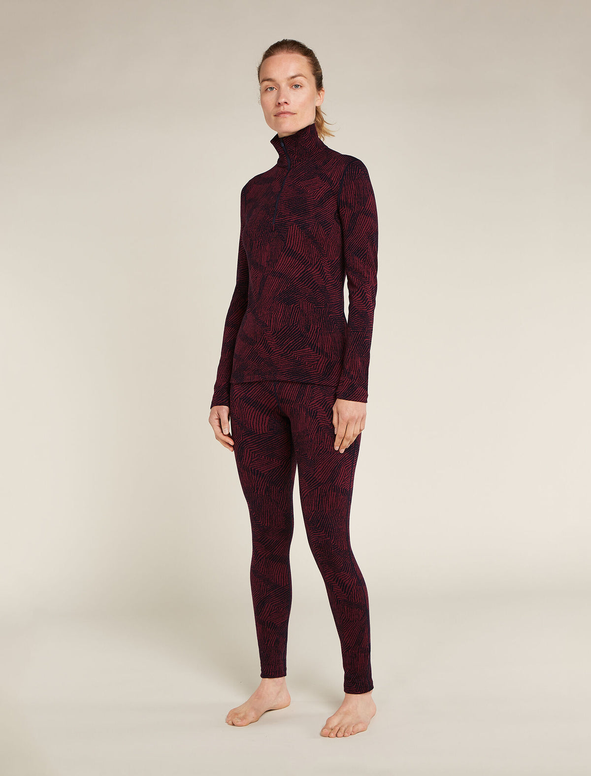 Women's Merino 260 Vertex Long Sleeve Half Zip Thermal Top Frozen Forms  - 3