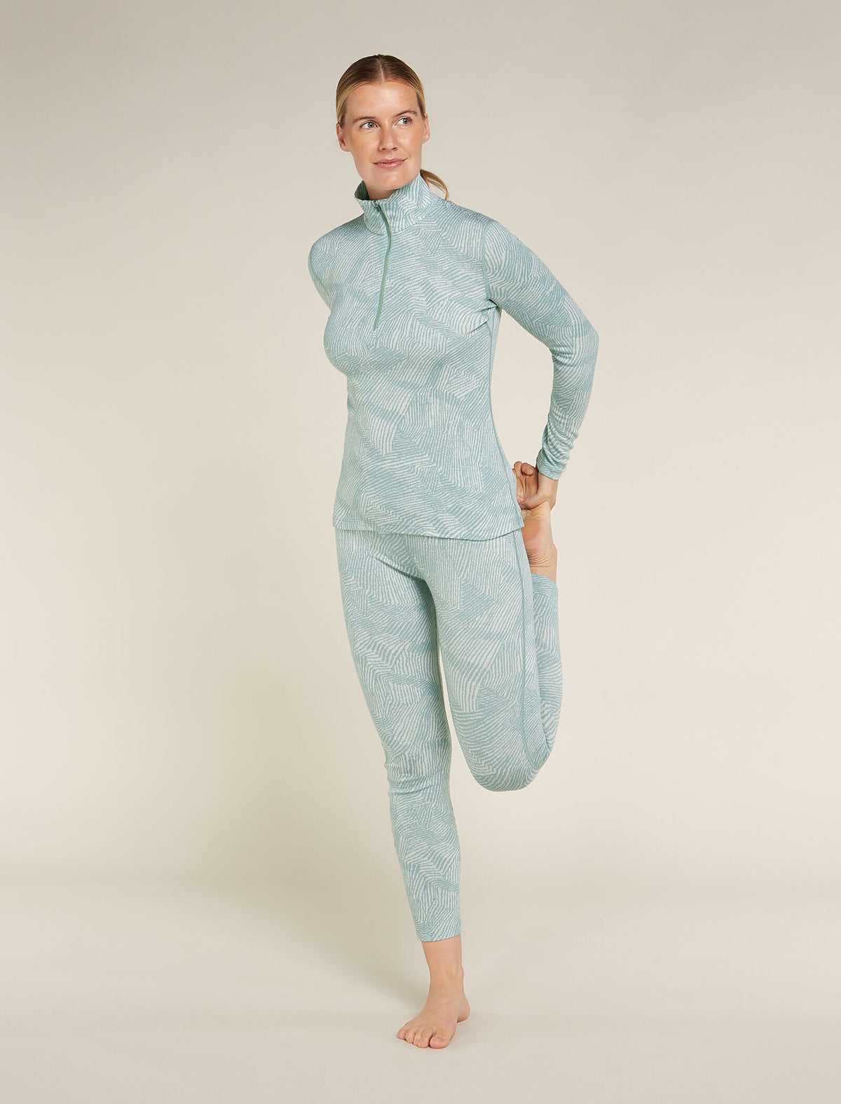 Women's Merino 260 Vertex Long Sleeve Half Zip Thermal Top Frozen Forms  - 3